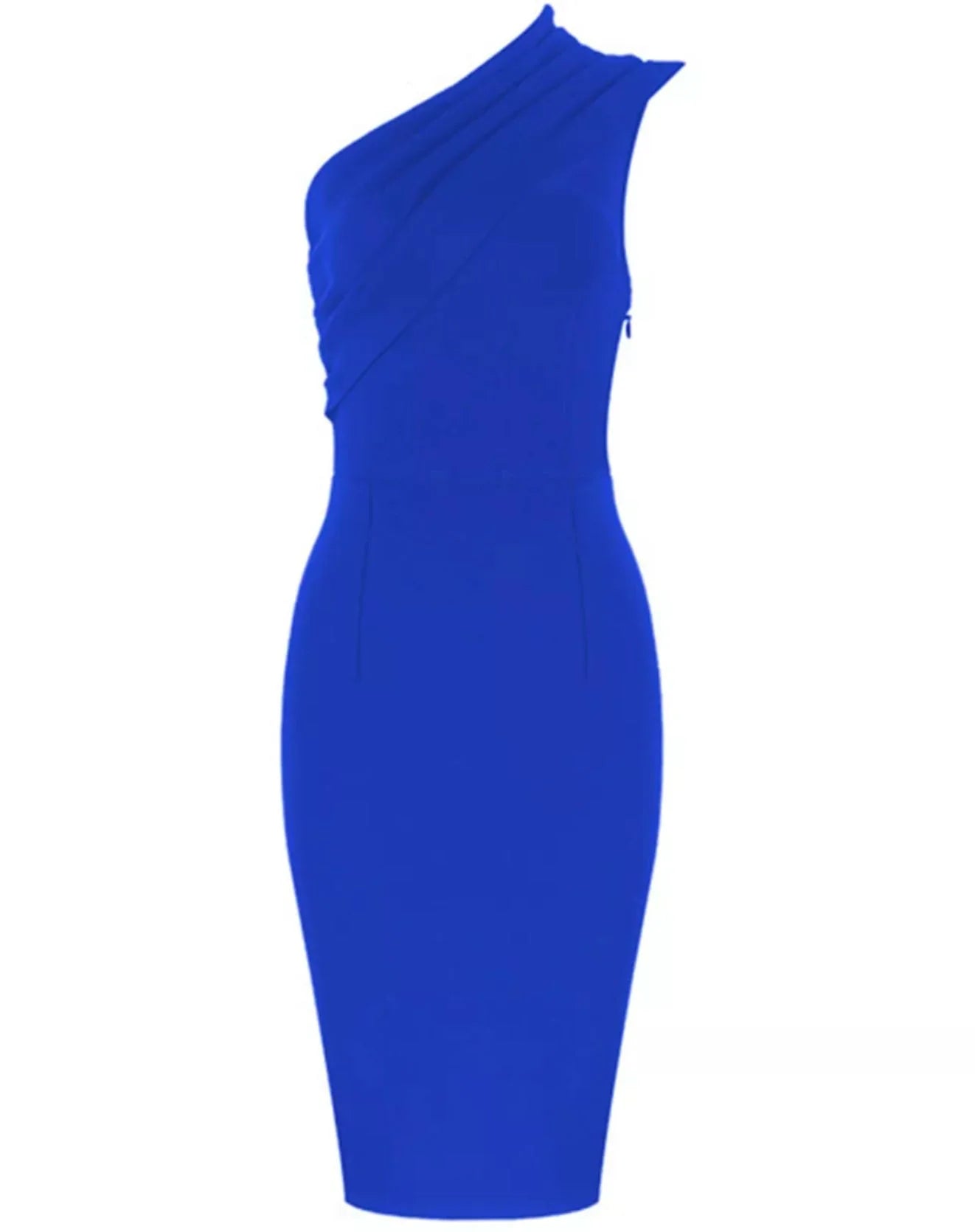 Vestido Midi Nashville de Um Ombro Só